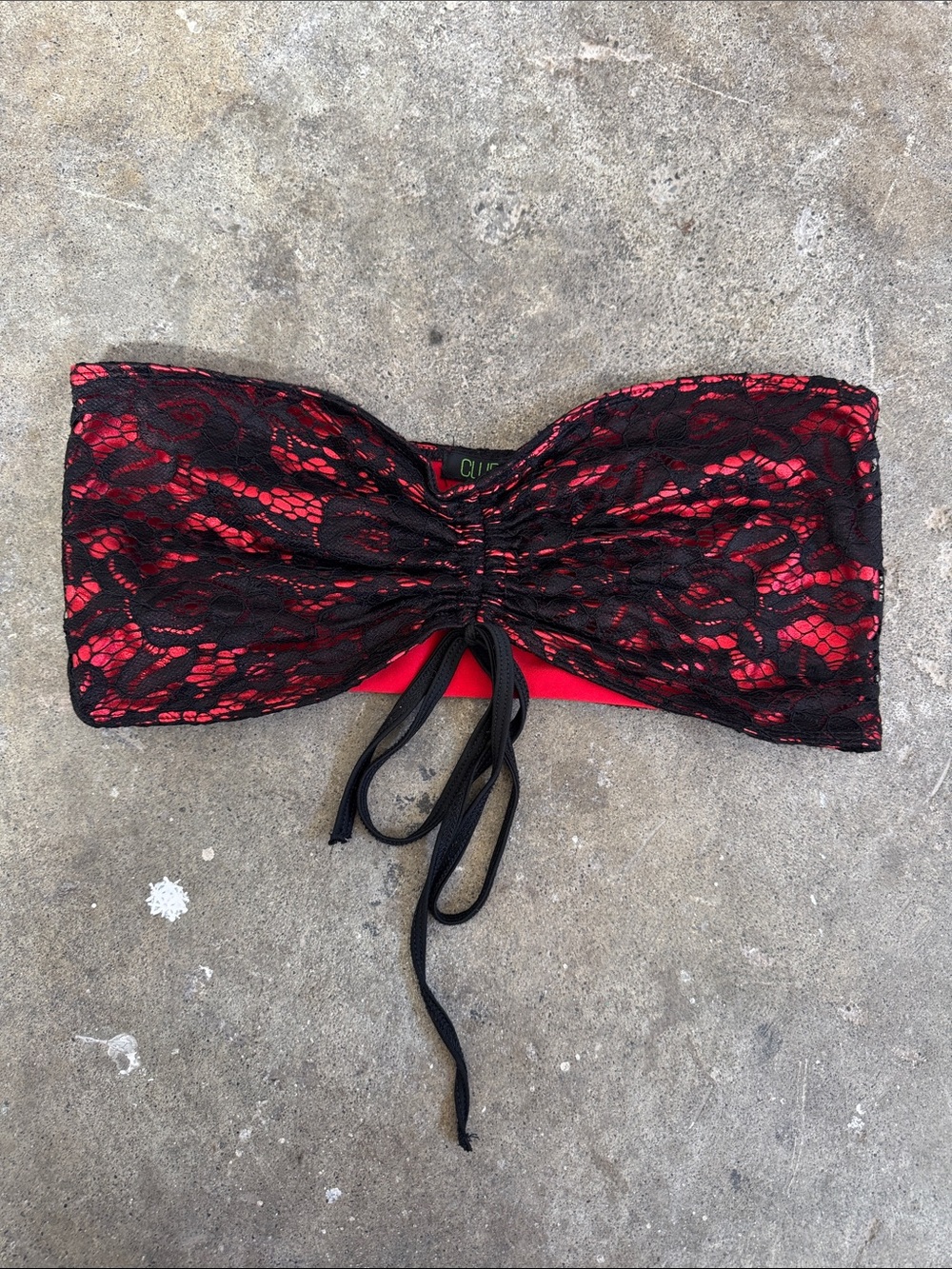 Strapless Lace Bandeau Top